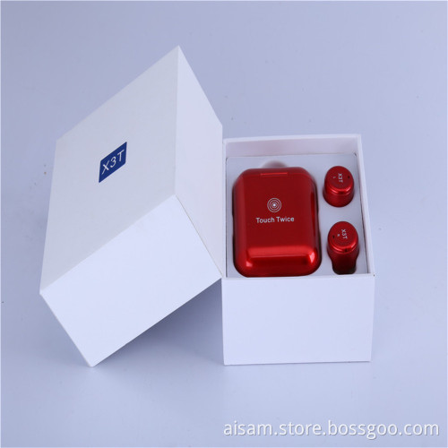 Red Wireless Headphones Headsets